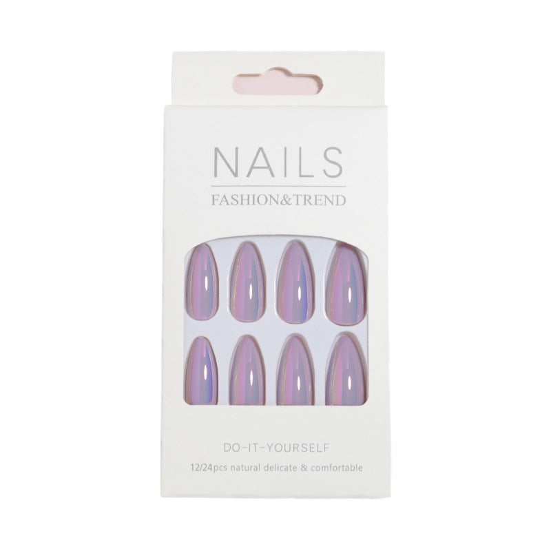 Premium Glossy Long Press-On Nails Bowlift