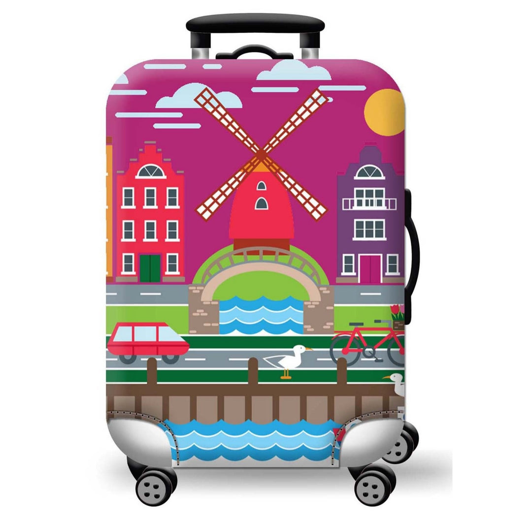 Geometric Travel Hard Shell Suitcase Bowlift