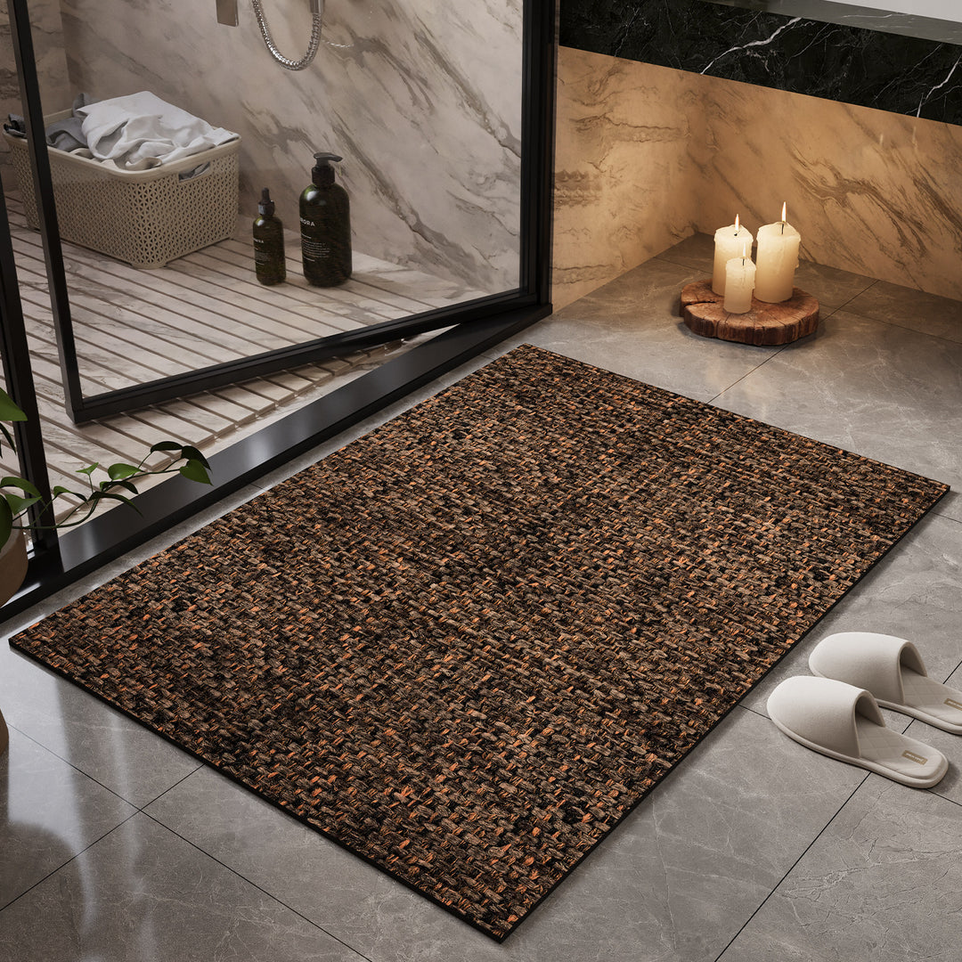 Natural Fiber Bath Mat Bowlift