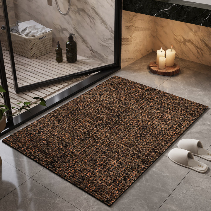 Natural Fiber Bath Mat Bowlift