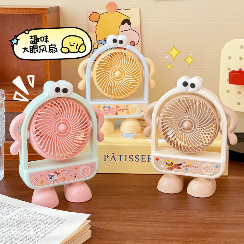 Unisex Portable Mini Stand Fan with Animal Design Bowlift
