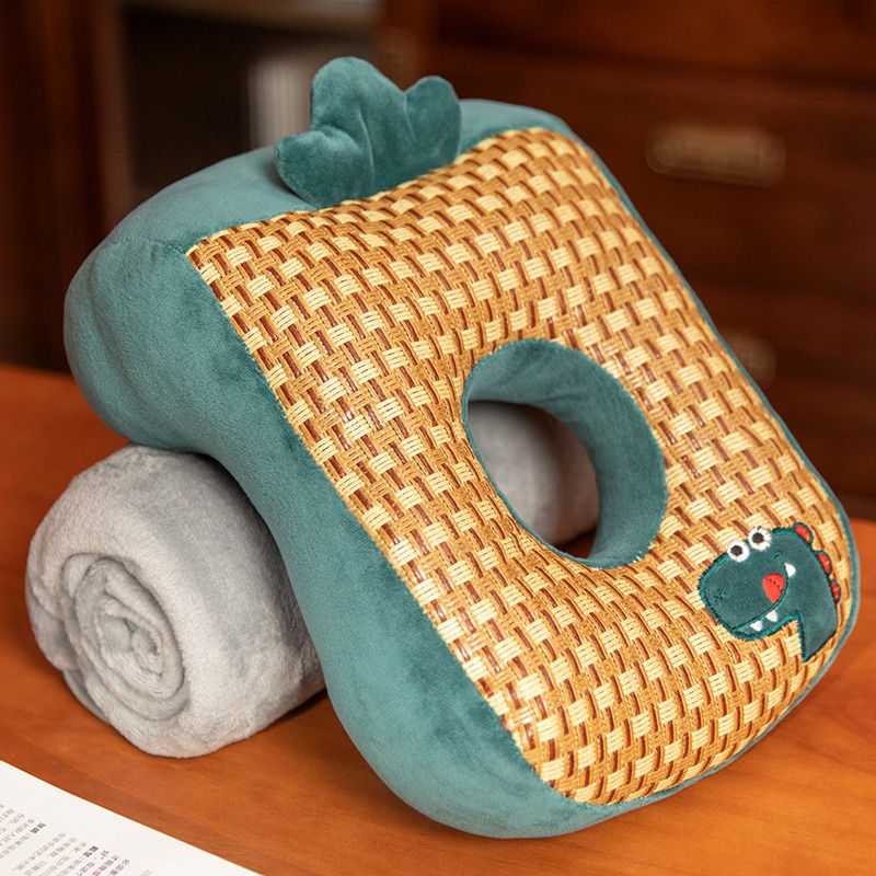 Plush seat cushion with dinosaur design Bowlift