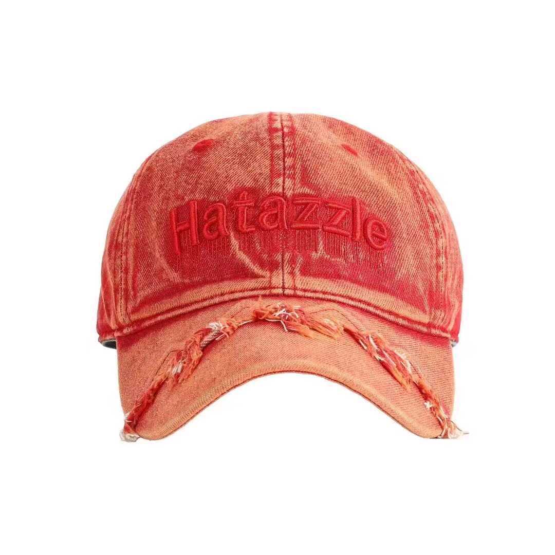Men's Distressed Denim Baseball Cap Bowlift 1784270737