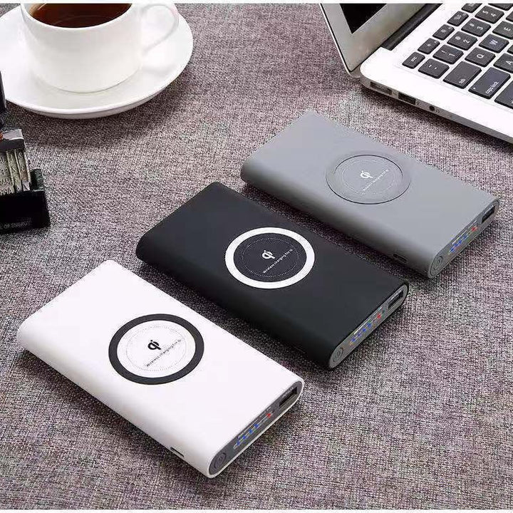 Power bank with wireless charging function and intelligent battery status display Bowlift