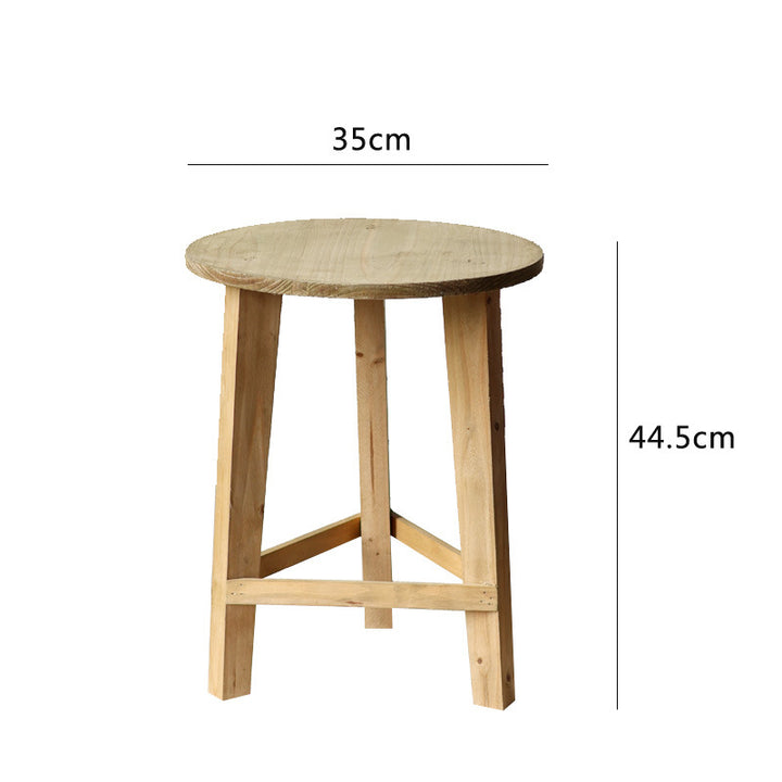 Rustic side table made of solid wood Bowlift