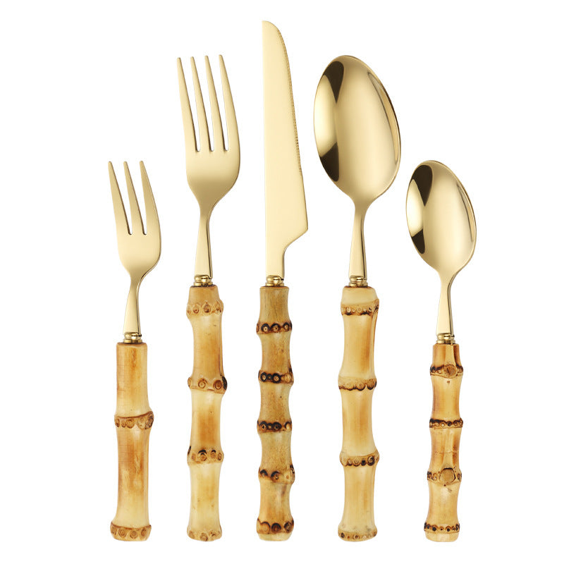 Bamboo Handle Salad Fork Bowlift