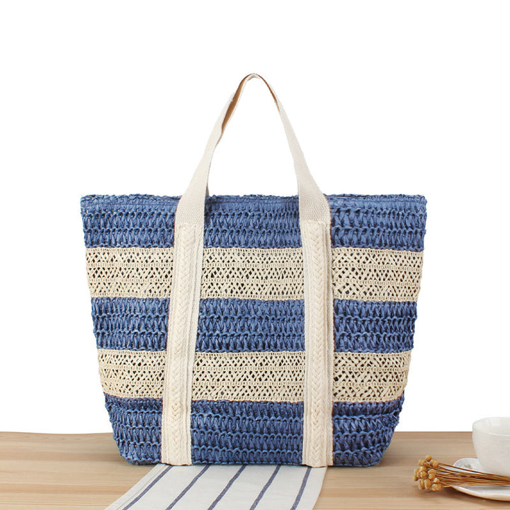 Shopping basket in modern wicker design with sturdy carrying handles Bowlift
