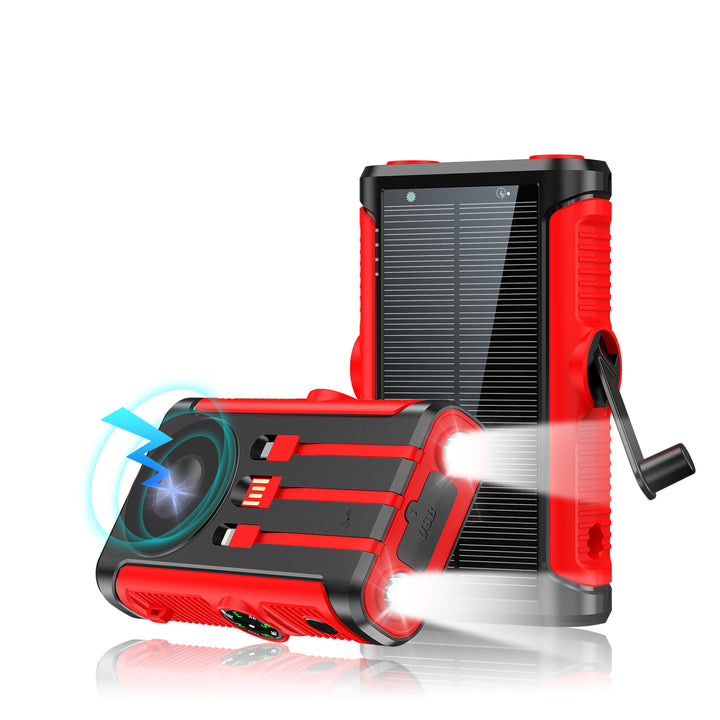 Multifunctional Solar Powerbank with Hand Crank Bowlift