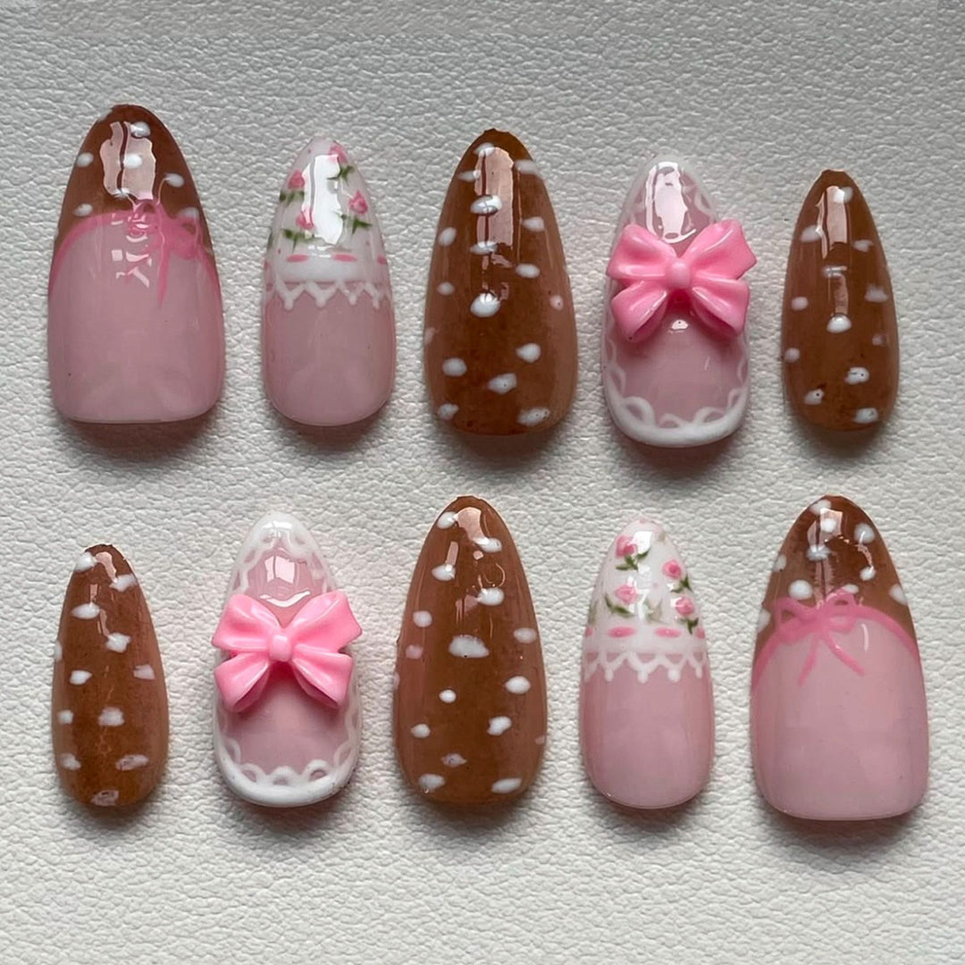 Thematic Artisan Press-On Nail Set Bowlift