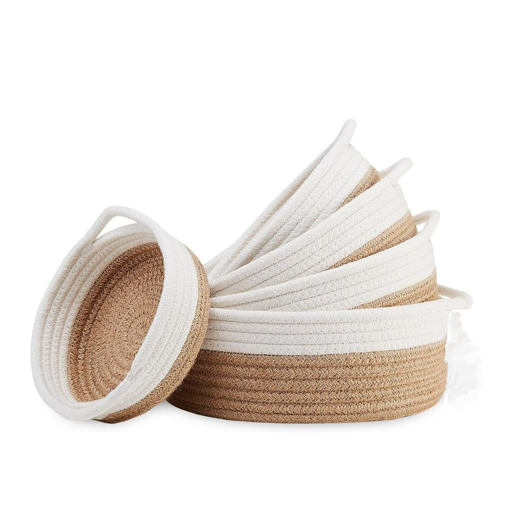 Women High-Quality Storage Basket Set made of Natural Cotton Material Bowlift
