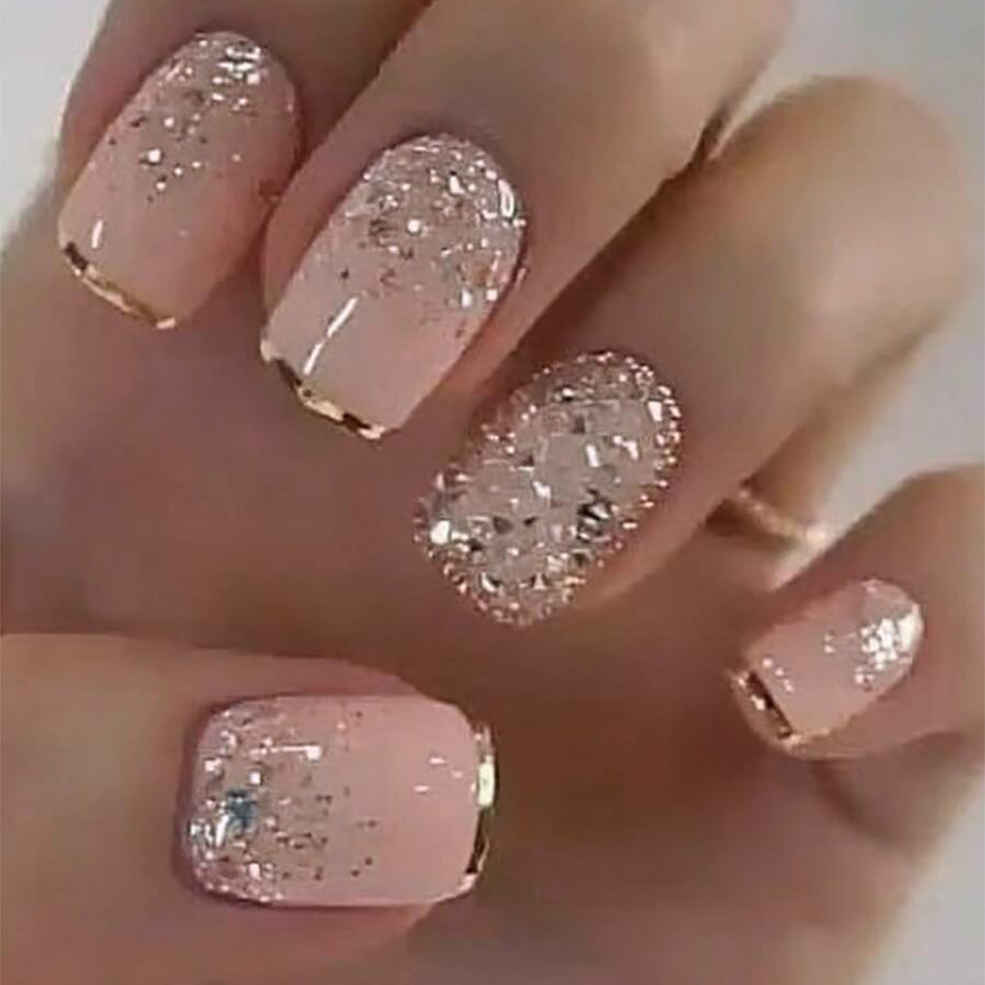 Glossy Gel Press-On Nail Set Bowlift