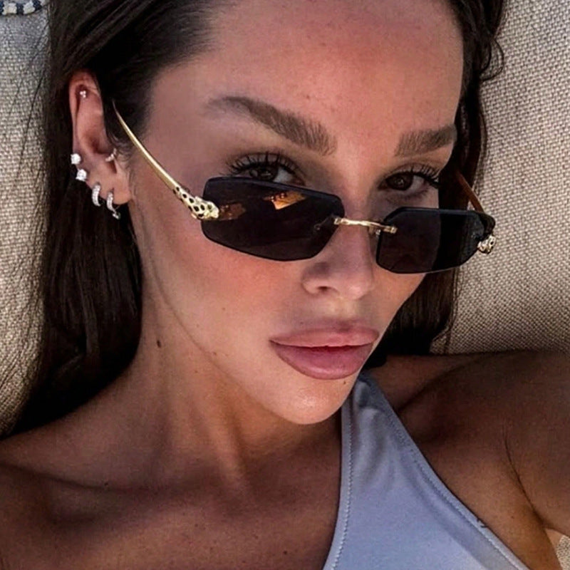 Women elegant half-frame sunglasses Bowlift