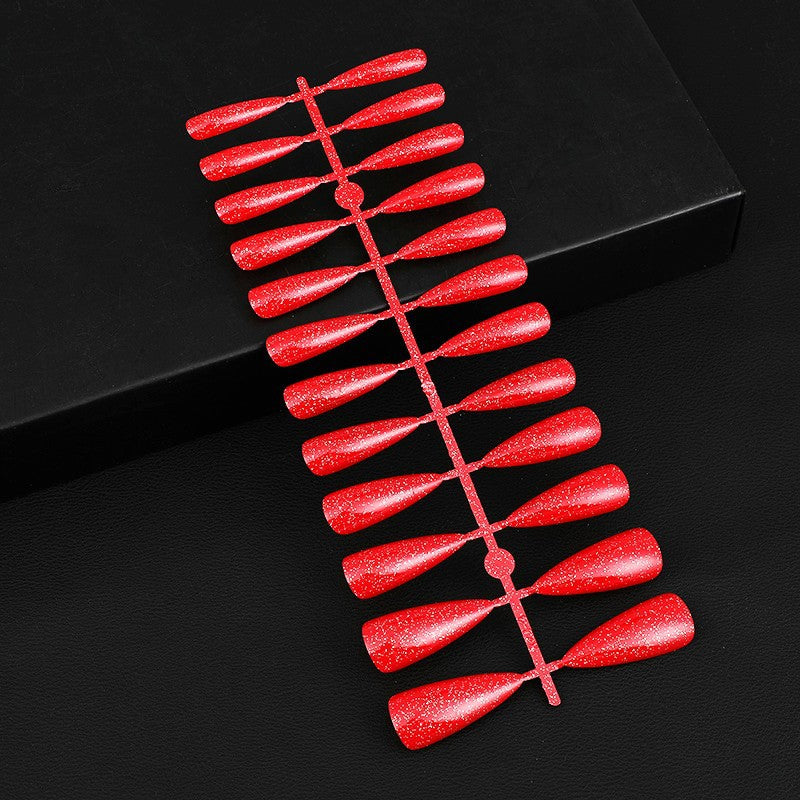 Glittering artificial nails in elegant design Bowlift