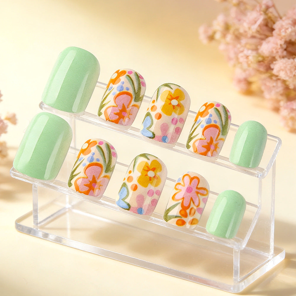 Floral Abstract Nail Art Bowlift
