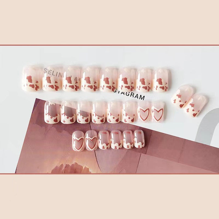 Artistic nail art with heart design Bowlift