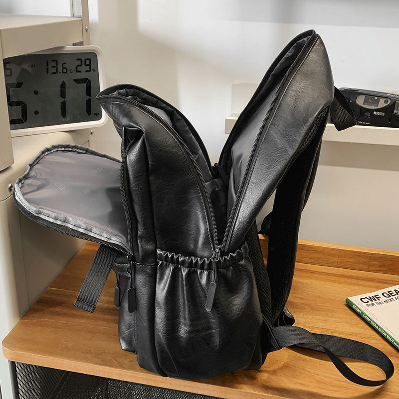 Leather Multi-Functional Backpack Bowlift