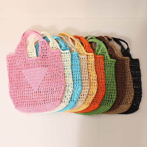 Coarse crochet bag with large handles Bowlift