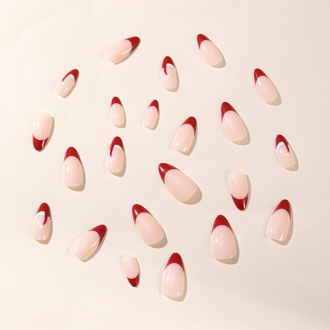 Chic French Tip Nail Art Set Bowlift