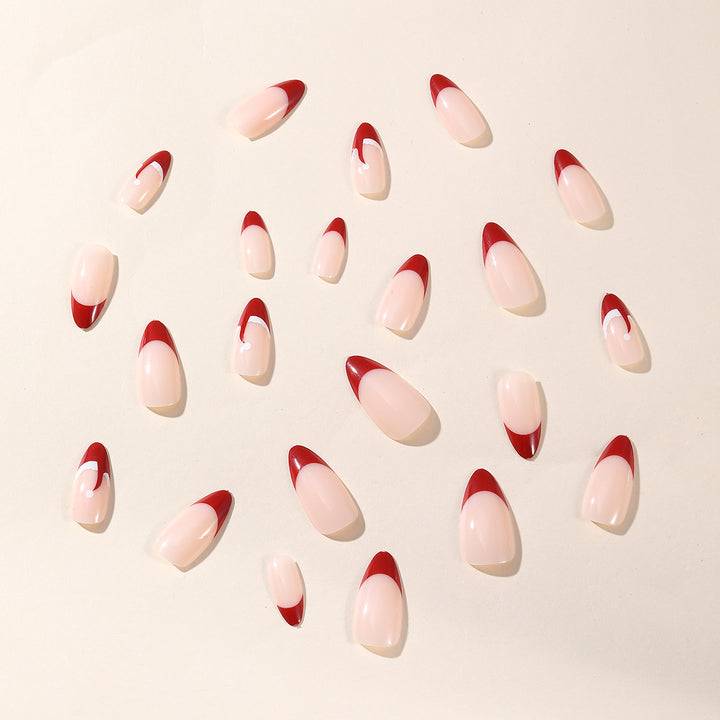 Chic French Tip Nail Art Set Bowlift