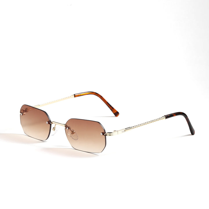 Women’s geometric sunglasses with filigree metal frame Bowlift