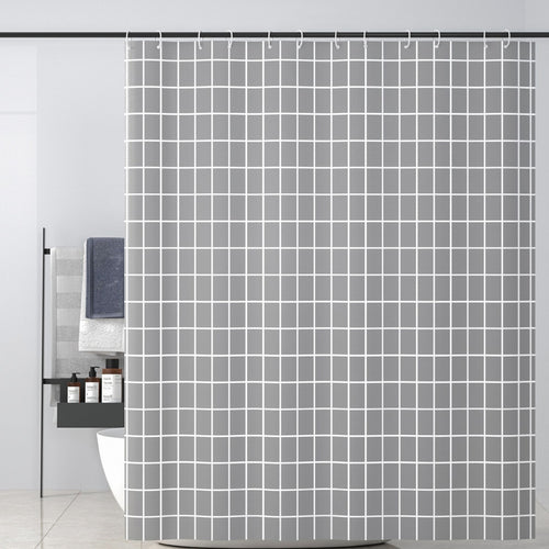 Modern Geometric Pattern Shower Curtain Bowlift