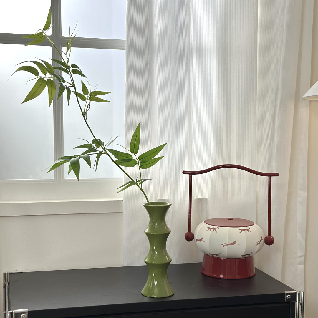 Retro Ceramic Bamboo Vase