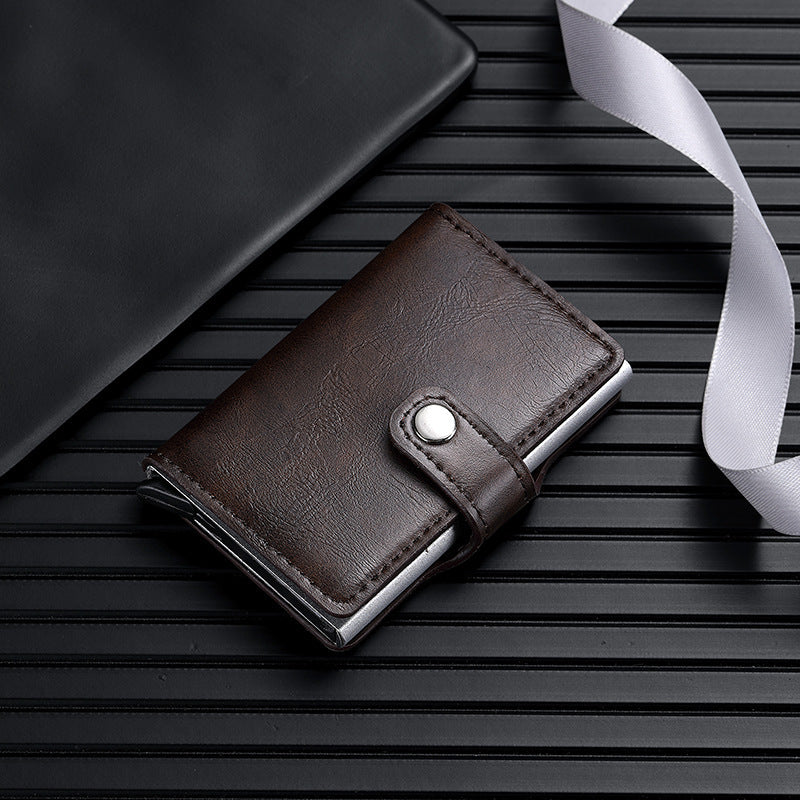 RFID-Blocking Leather Cardholder Bowlift