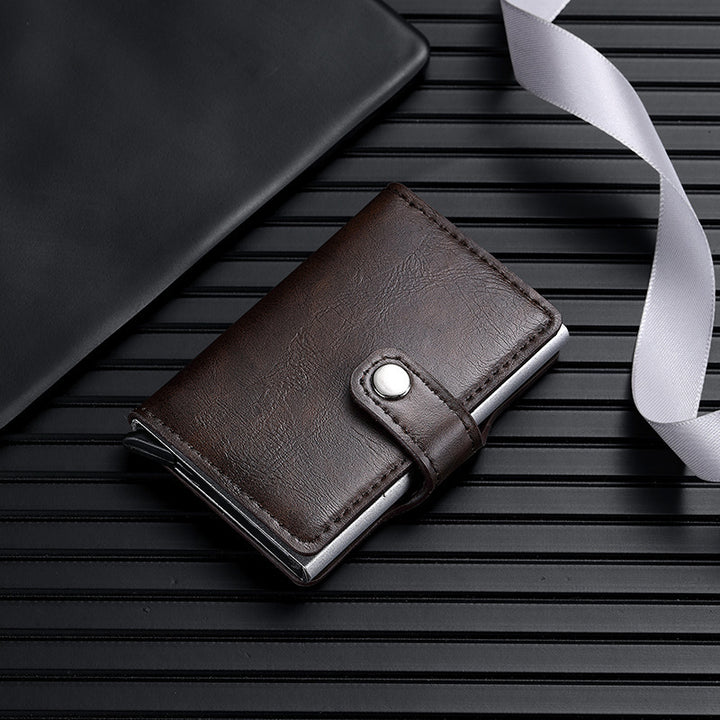 RFID-Blocking Leather Cardholder Bowlift