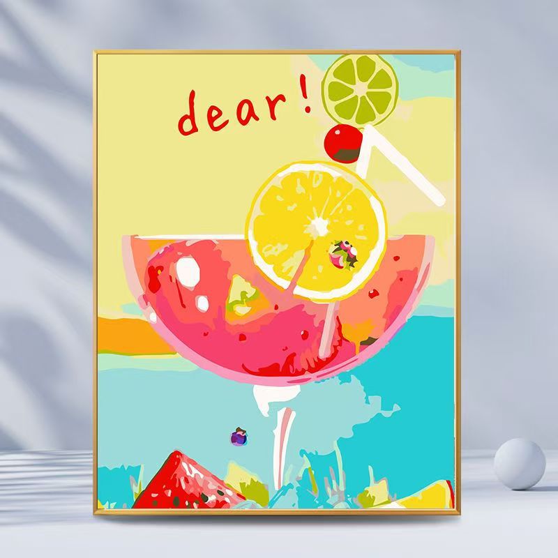 Citrus-Inspired Graphic Art Print Bowlift