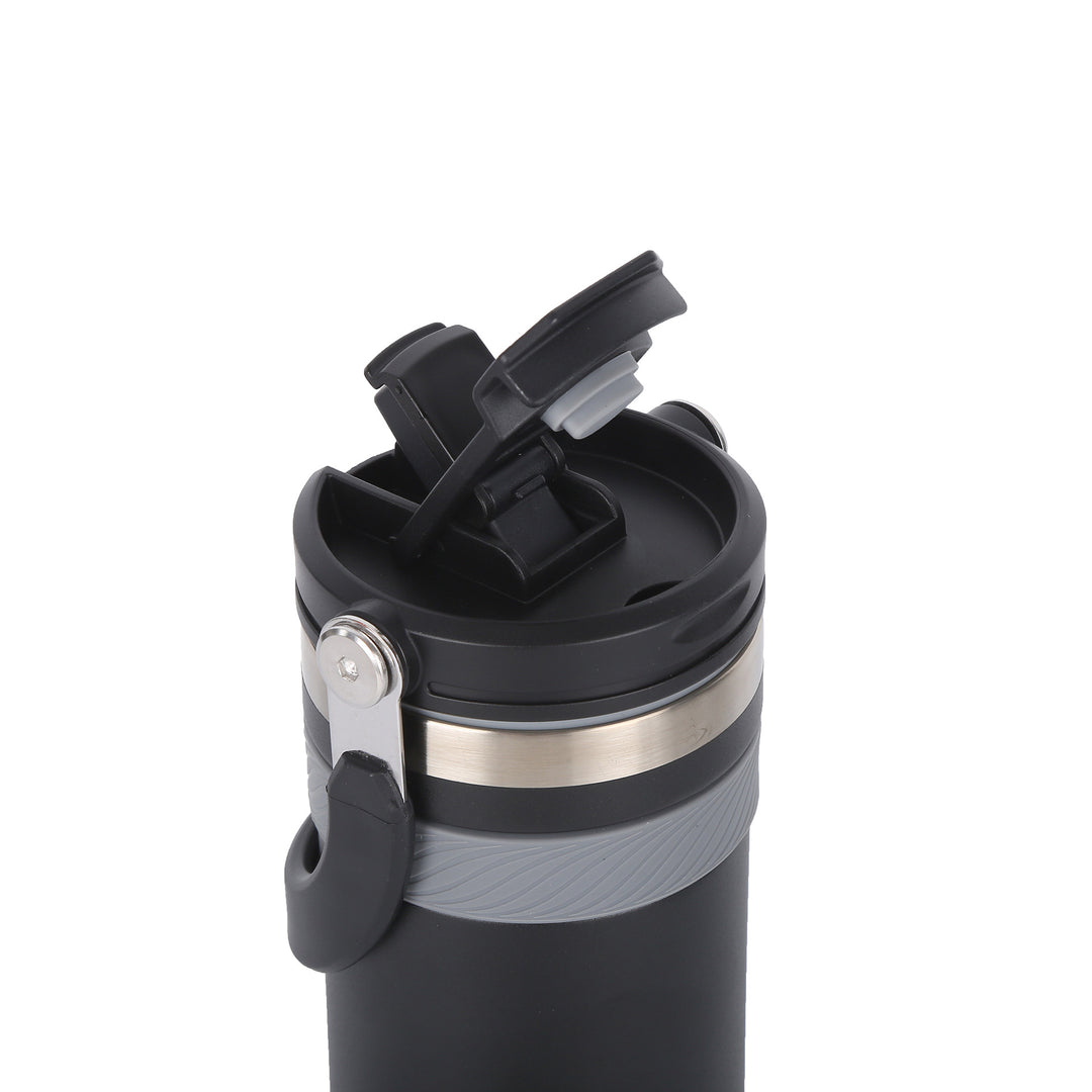Ladies insulated thermo mug with practical carrying handle Bowlift