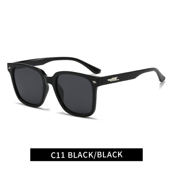 Women's fashionable square sunglasses with UV protection and flexible frame Bowlift