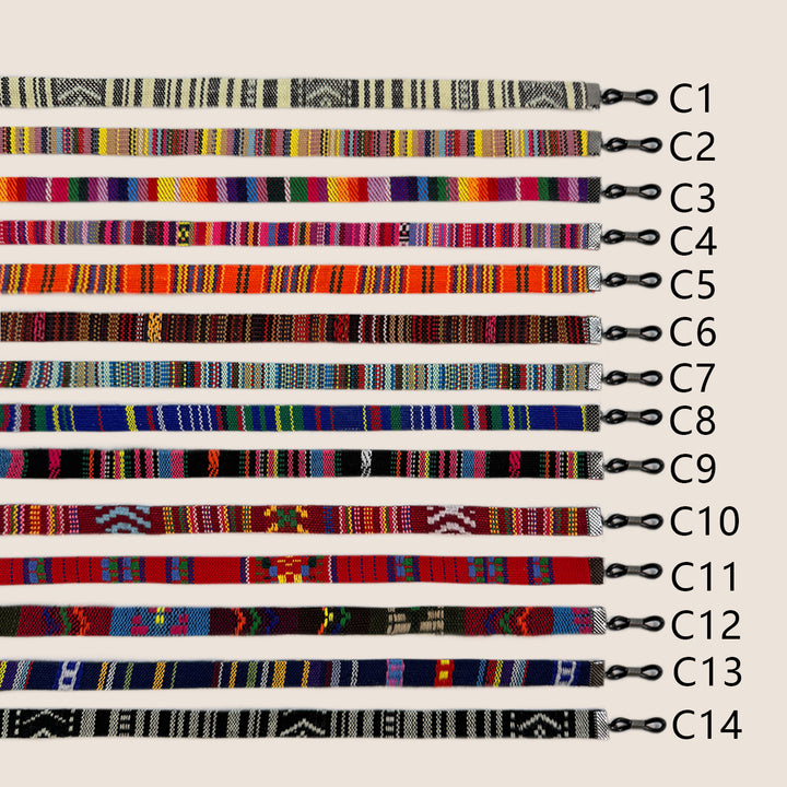 Artistic Patterned Eyewear Retainer Bowlift