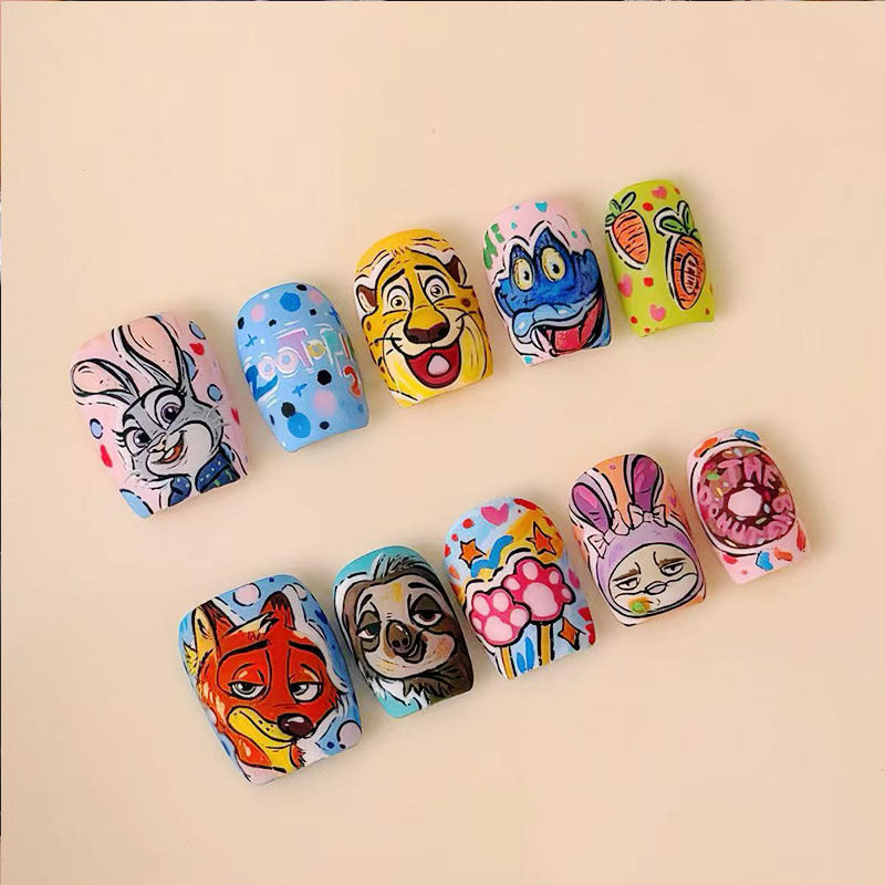 Playful Character Nail Art Set Bowlift
