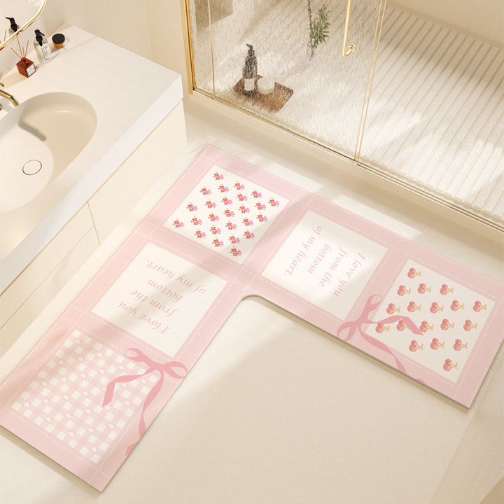 Non-Slip Colorful Bathroom Mat Bowlift