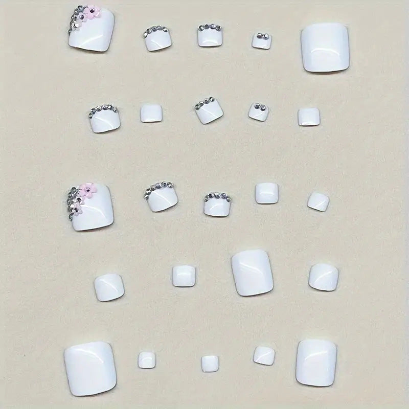 Decorative Rhinestone Pedicure Bowlift