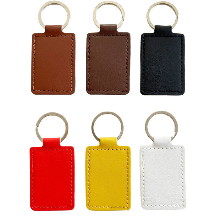 Unisex keychain made of high-quality synthetic leather with custom label Bowlift