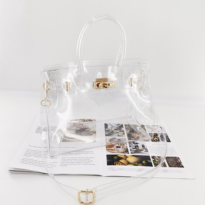 Fashionable Transparent Handbag Bowlift