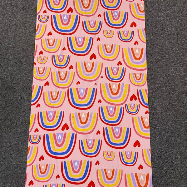 Beach towel with tropical flamingo design Bowlift