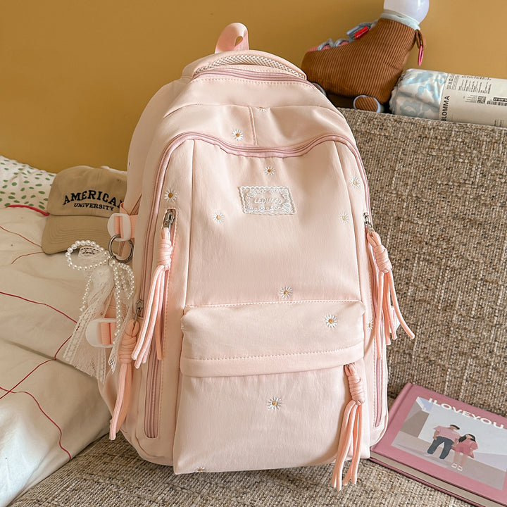 Floral Embellished Backpack