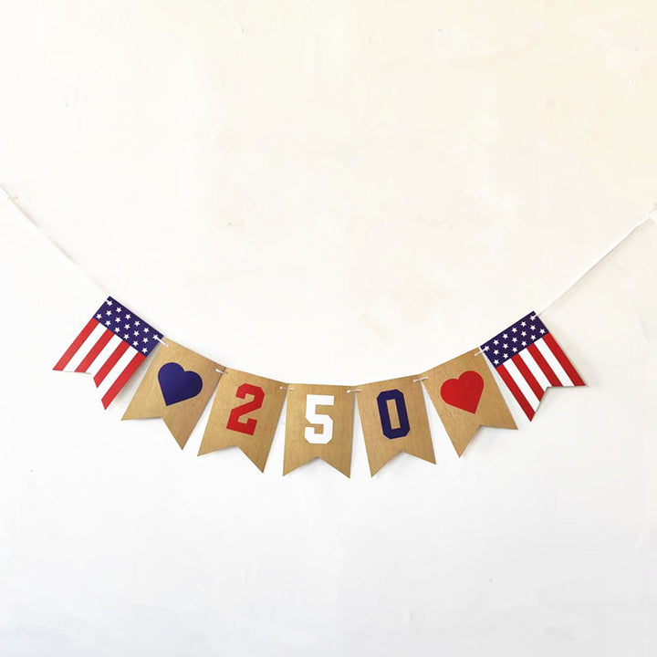 Unisex multi-piece party decoration set with paper fans pom poms bunting garland Bowlift