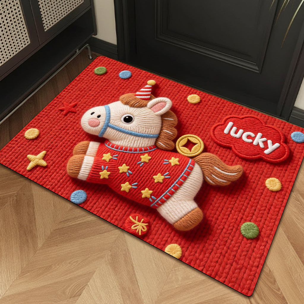 Playful Cartoon Unicorn Bath Mat Bowlift