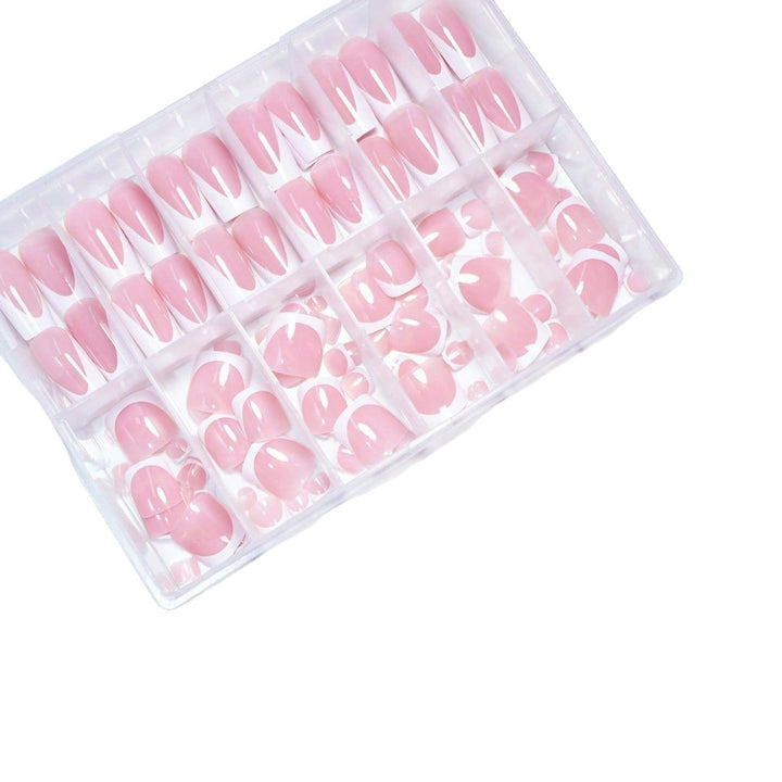 Premium French Tip Press-On Nail Set Bowlift