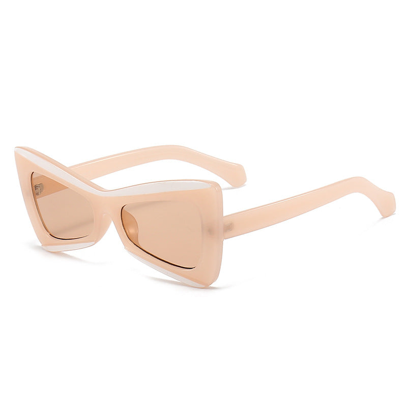 Women's Fashion Cat-Eye Sunglasses with Wide Frame Bowlift