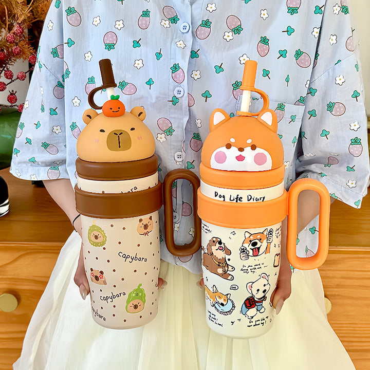 Ladies Thermo Cup with Cute Animal Design Bowlift