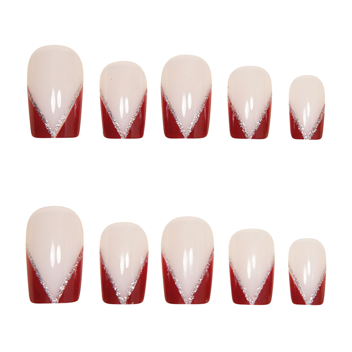 Decorative Stiletto Press-On Nail Art Set Bowlift
