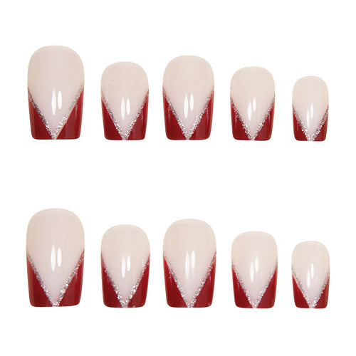 Decorative Stiletto Press-On Nail Art Set Bowlift
