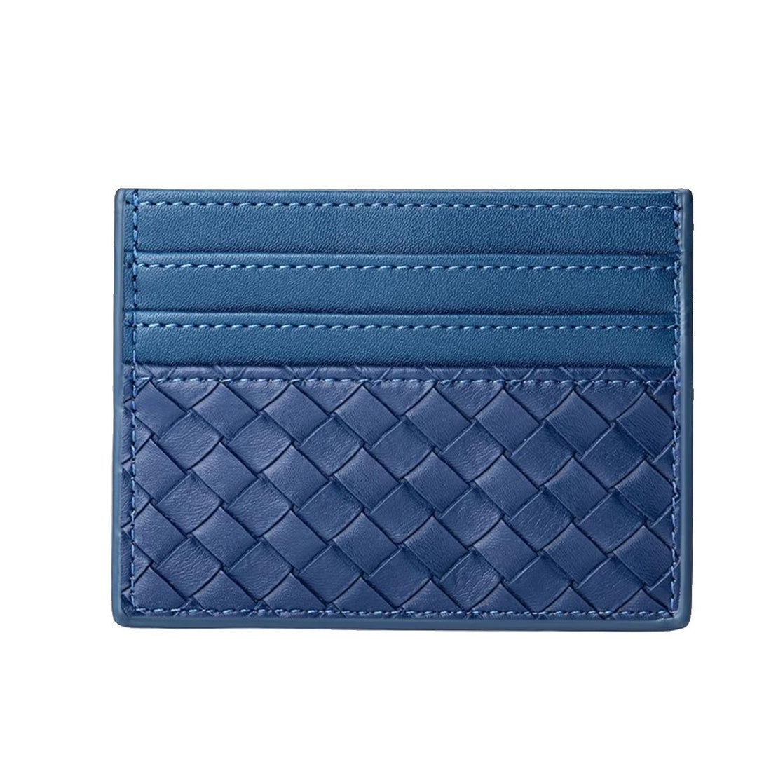 Woven Leather Card Holder Bowlift