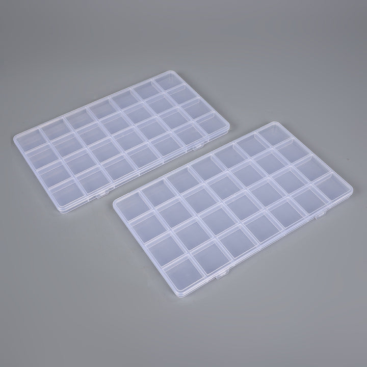 Clear Multi-Section Craft Supply Storage Case Bowlift