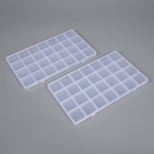 Clear Multi-Section Craft Supply Storage Case Bowlift