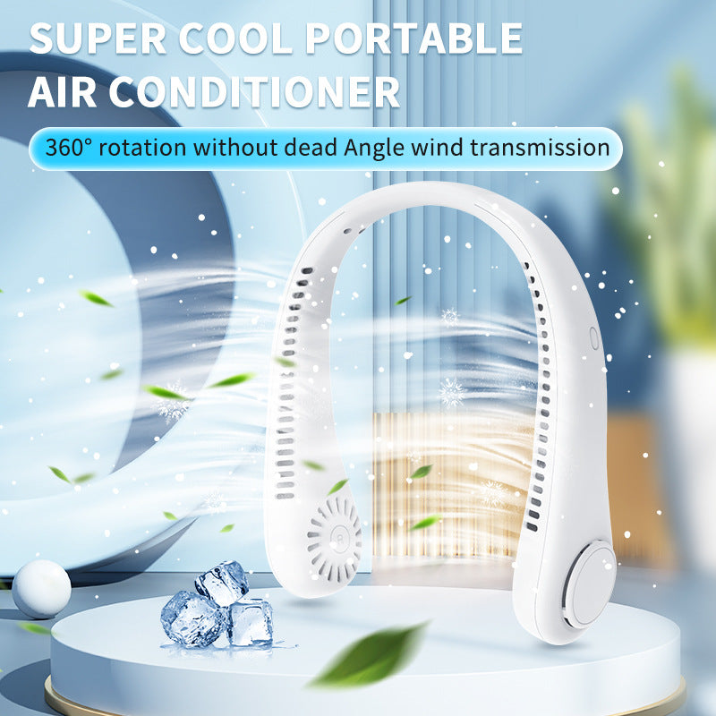 Ladies Portable Neck Fan with Ergonomic Design Bowlift